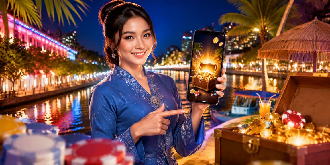 Pengguna lcv1 membuat deposit MYR di Melaka memakai baju kurung untuk mata VIP